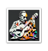 Rock Legend Riffs Wrapped Canvas